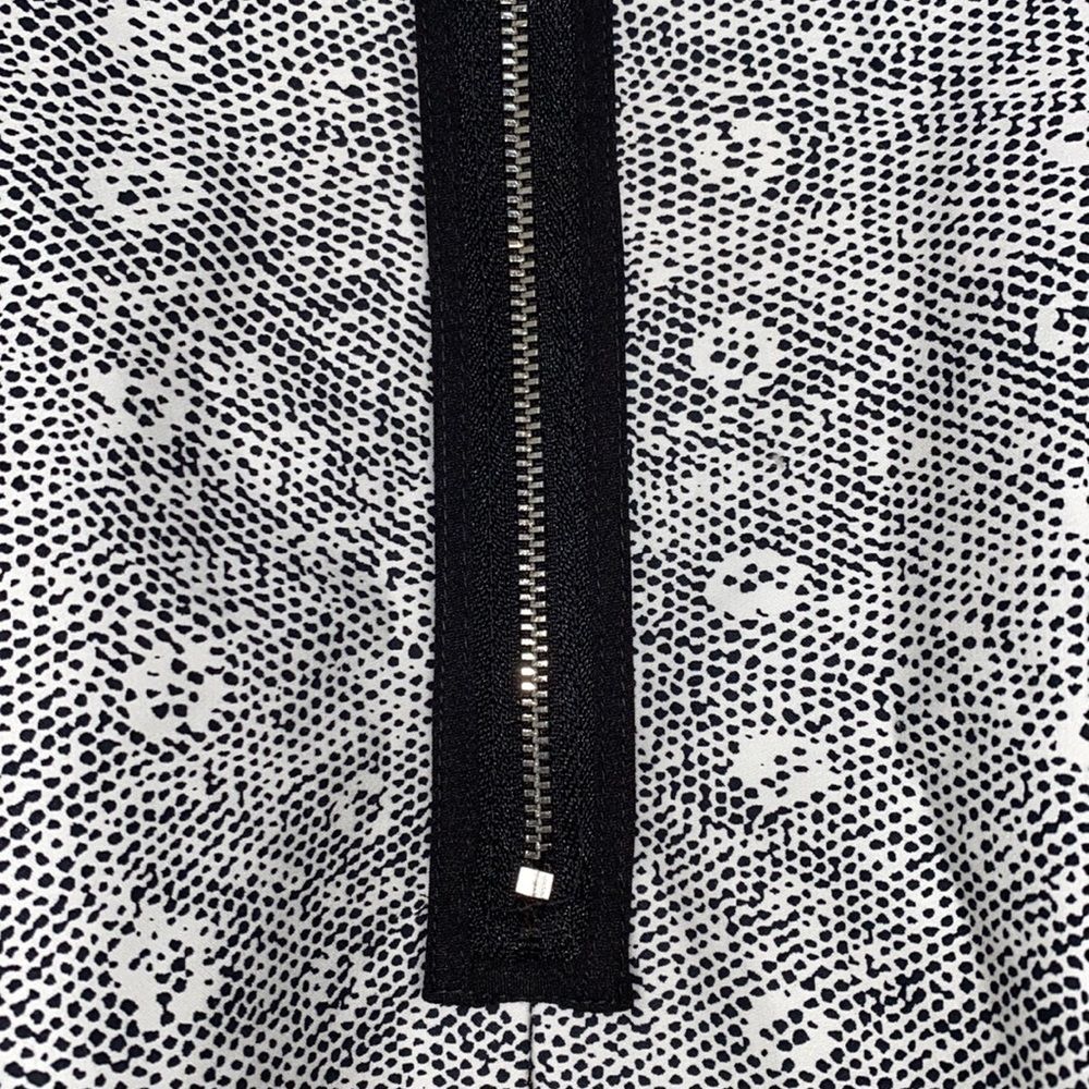 🔴 NWT Kenneth Cole Black White Blue Multi Print Shift Cocktail Dress - Picture 13 of 14